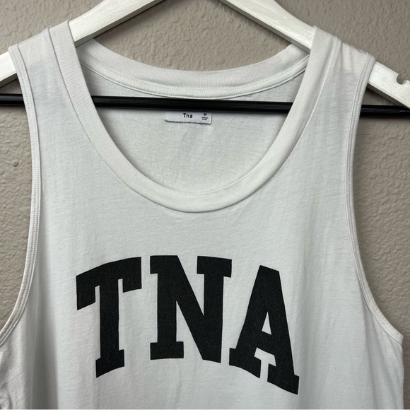 TNA Pandora Sleevless T-Shirt Dress in White Sz M - Picture 2 of 6